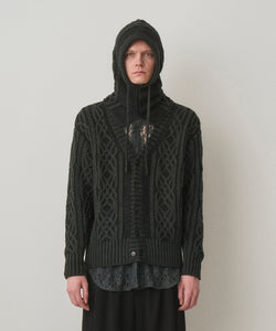 DUAL-TONE CABLE HOODED GAITER