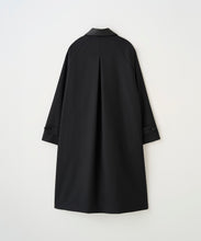 画像をギャラリービューアに読み込む, LEATHER COLLAR BALMACAAN COAT
