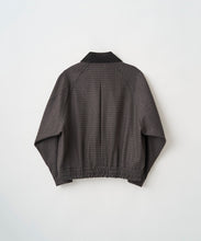Load image into Gallery viewer, CHECK RAGLAN BOMBER JACKET
