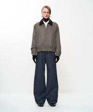 Load image into Gallery viewer, CHECK RAGLAN BOMBER JACKET
