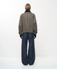 Load image into Gallery viewer, CHECK RAGLAN BOMBER JACKET
