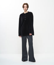Load image into Gallery viewer, LUSH VELOUR HENLEY L/S

