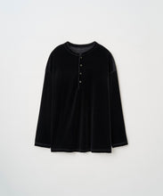 Load image into Gallery viewer, LUSH VELOUR HENLEY L/S
