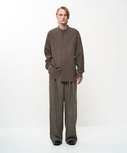 画像をギャラリービューアに読み込む, COLLARLESS FLANNEL SHIRT
