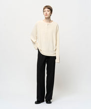 画像をギャラリービューアに読み込む, SOFT PILE CROPPED HENLEY
