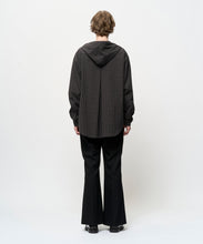 Load image into Gallery viewer, WASHED MINI CHECK HOODED SHIRT
