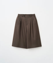 Load image into Gallery viewer, WOOL TWILL WIDE SHORTS

