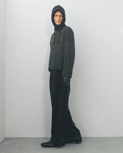 FANCY TWEED NO-COLLAR JACKET