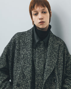STRUCTURED CHESTER COAT ( HERRINGBONE )
