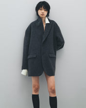 画像をギャラリービューアに読み込む, MOHAIR SHAGGY LONG JACKET
