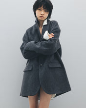 画像をギャラリービューアに読み込む, MOHAIR SHAGGY LONG JACKET
