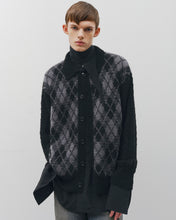 画像をギャラリービューアに読み込む, COLLARED ARGYLE CARDIGAN
