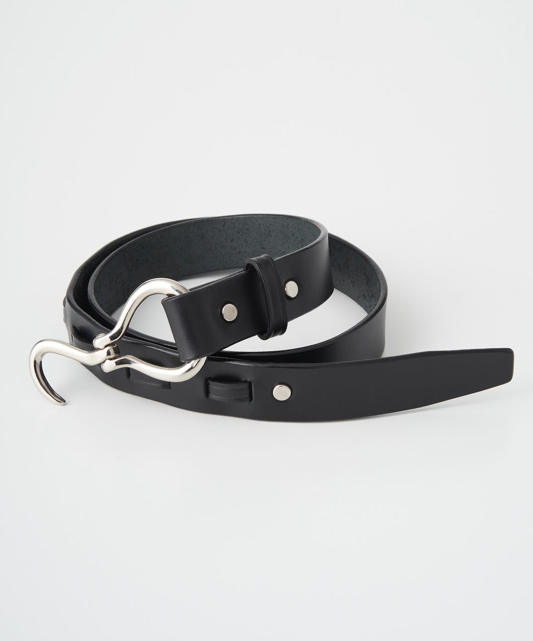 HOOK BUCKLE LEATEHR BELT